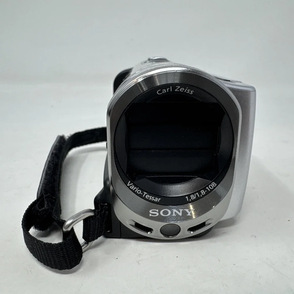 Sony Handycam DCR-SX63 16GB Camcorder Silver Bundle All Cords Memory Card & Case